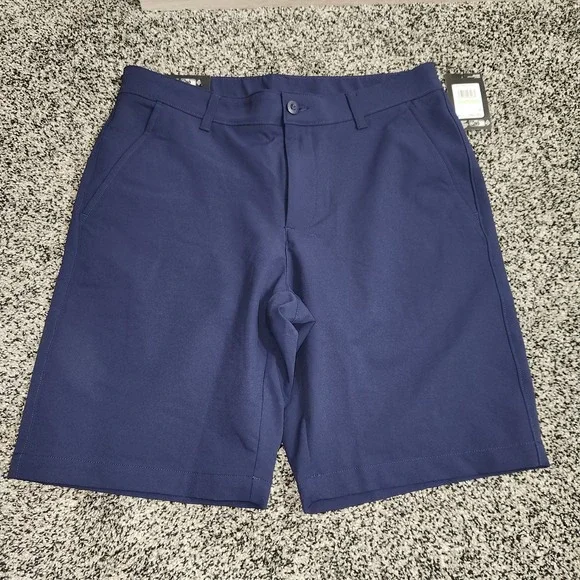 Under Armour Match Play Shorts Mens 34 Navy Blue Performance Golf 10" Inseam Nwt - Picture 5 of 10